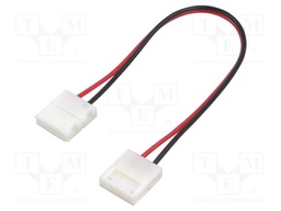 LED tape connector; for tape-to-tape connection; with leads; 6A