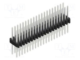 Connector: pin strips; pin header; male; PIN: 40; 1.27mm; THT; 2x20