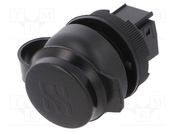 USB socket; 22mm; FrontCom; -40÷70°C; Ø22mm; IP65; Colour: black