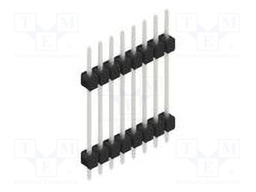 Connector: pin strips; pin header; male; PIN: 8; 2.54mm; THT; 1x8