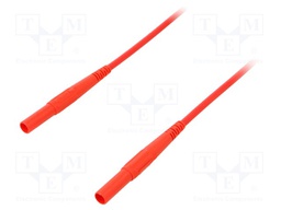 Test lead; 32A; 4mm banana plug-4mm banana plug; Len: 1m; red