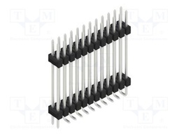 Connector: pin strips; pin header; male; PIN: 24; 2.54mm; SMT; 2x12
