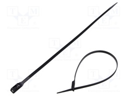 Cable tie; with low profile head; L: 400mm; W: 7.6mm; polyamide