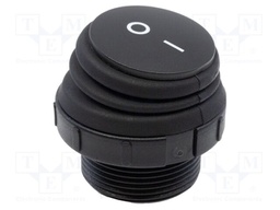 ROCKER; SPST; Pos: 2; OFF-ON; 16A/250VAC; 16A/30VDC; black; black