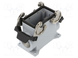 Enclosure: for HDC connectors; C-TYPE; size 57.27; high; PG21