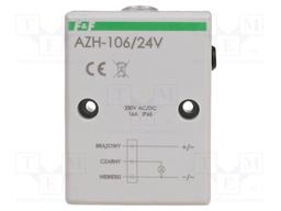 Twilight switch; wall mount; 24VAC; 24VDC; SPST-NO; IP65; 16A