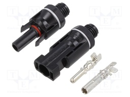 Connector: solar; male + female; 2.5÷6mm2; socket,plug; -40÷85°C