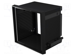 Enclosure: panel; X: 96mm; Y: 96mm; Z: 57mm; ABS + PC,PPO; black