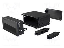 Enclosure: panel; X: 48mm; Y: 96mm; Z: 100mm; ABS + PC,PPO; black