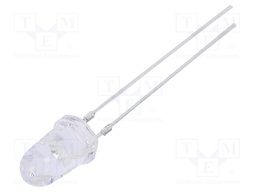 LED; 5mm; blue; 4200÷5800mcd; 30°; 20mA; 2.9÷3.4V; Front: convex