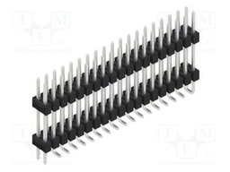 Connector: pin strips; pin header; male; PIN: 38; 2.54mm; SMT; 2x19