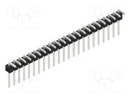 Connector: pin strips; pin header; male; PIN: 23; 2.54mm; THT; 1x23