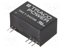 Converter: DC/DC; 1W; Uin: 19.2÷28.8V; Uout: 15VDC; Uout2: -15VDC