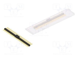 Connector: pin strips; pin header; male; PIN: 26; 2.54mm; SMT; 1x26
