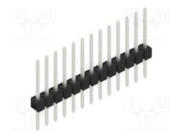 Connector: pin strips; pin header; male; PIN: 13; 2.54mm; THT; 1x13