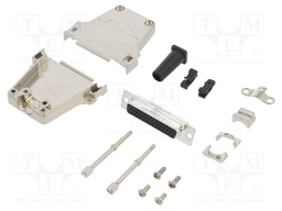 D-Sub; PIN: 25; male; shielded,with strain relief; straight