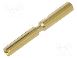 Contact; female; 1mm; gold-plated; 0.75÷1mm2; crimped; for cable