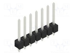 Connector: pin strips; pin header; male; PIN: 7; 2.54mm; THT; 1x7