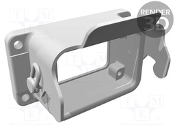 Enclosure: for HDC connectors; Han M; IP65; Colour: black