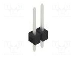 Connector: pin strips; pin header; male; PIN: 2; 2.54mm; THT; 1x2