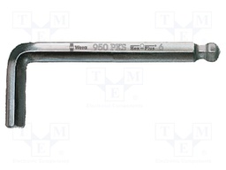 Wrench; Hex-Plus hexagon keys,spherical; HEX 8mm; steel; short