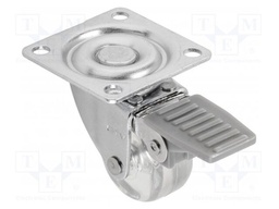 Furniture wheel; Ø: 35mm; with locking