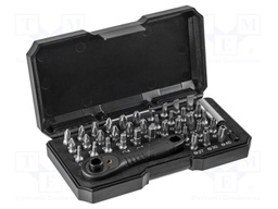 Kit: screwdriver bits; hex key,Phillips,slot,Torx®; 38pcs.