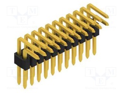 Connector: pin strips; pin header; male; PIN: 22; 1.27mm; THT; 2x11