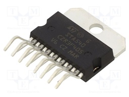 IC: audio amplifier; Pout: 13W; 8÷22VDC; Ch: 4; Amp.class: AB; 2Ω