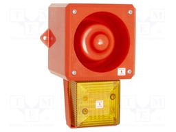 Signaller: lighting-sound; 24VDC; siren,flashing light; LED; IP66
