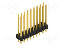 Connector: pin strips; pin header; male; PIN: 18; 2.54mm; THT; 2x9
