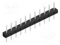 Connector: pin strips; pin header; male; PIN: 11; 2.54mm; THT; 1x11