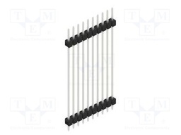 Connector: pin strips; pin header; male; PIN: 10; 2.54mm; THT; 1x10