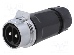 Connector: circular; plug; size 28; 02; male; PIN: 2; for latch; 50A