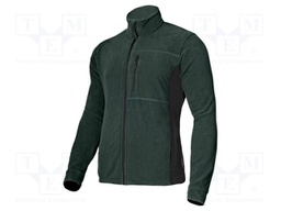 Fleece sweatshirt; Size: XXL; green-black; 290g/m2