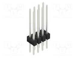 Connector: pin strips; pin header; male; PIN: 8; 2.54mm; THT; 2x4