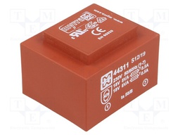 Transformer: encapsulated; 16VA; 230VAC; 18V; 18V; 444mA; 444mA