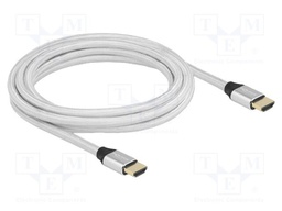 Cable; HDMI plug,both sides; textile; HDMI 2.1,Ultra High Speed