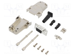 D-Sub HD; PIN: 15; female; shielded,with strain relief; straight