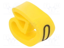 Markers for cables and wires; Label symbol: 0; 4÷10mm; PVC; PA