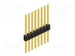 Connector: pin strips; pin header; male; PIN: 8; 1.27mm; THT; 1x8