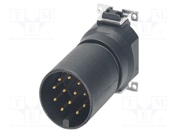 Connector: M12; contact insert; PIN: 12; 30V; straight; SMT; A code