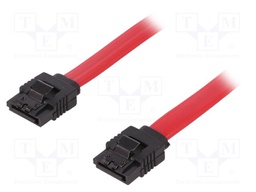 Cable: SATA; red; SATA L-Type plug x2; 300mm
