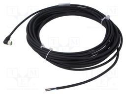 Cable: for sensors/automation; M8; PIN: 4; angled; 10m; plug; 60VDC