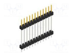Connector: pin strips; pin header; male; PIN: 12; 2.54mm; THT; 1x12