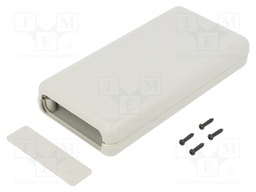 Enclosure: with panel; light grey