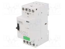 Contactor: 4-pole installation; NC x2 + NO x2; 24VAC; 25A; DIN