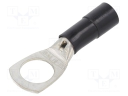Tip: ring tube; M12; Ø: 12.2mm; 10mm2; crimped; for cable; insulated
