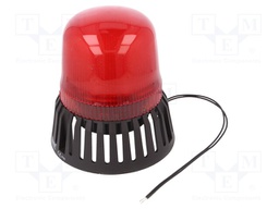 Signaller: lighting-sound; red; Series: IT; 12÷24VDC; 12÷24VAC