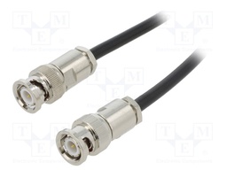 Test lead; 70VDC; 33VAC; BNC male plug- BNC male plug; black